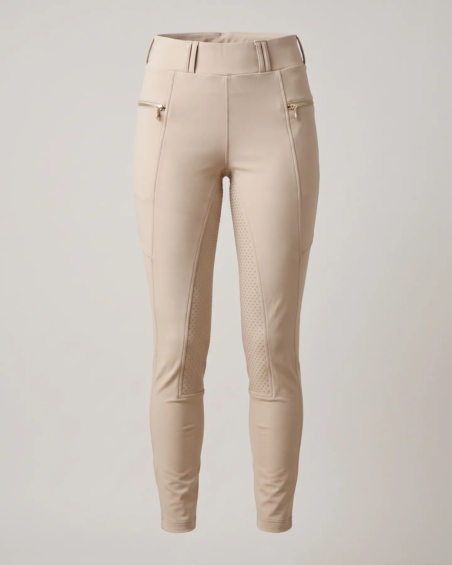 Pantalon d’équitation sable sur fond clair